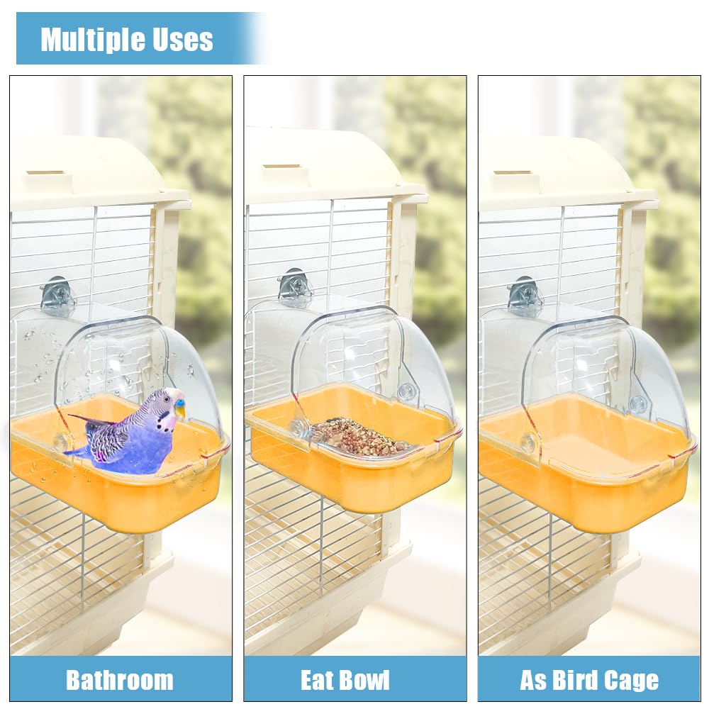 WQY GroceryShop comparaison d'échelle montrant dimensions adaptées petits oiseaux