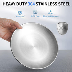 WROSWT gros plan acier inox SUS304, durable et sûr pour aliments