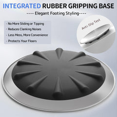 WROSWT gros plan texture acier 304, surface lisse facile à nettoyer