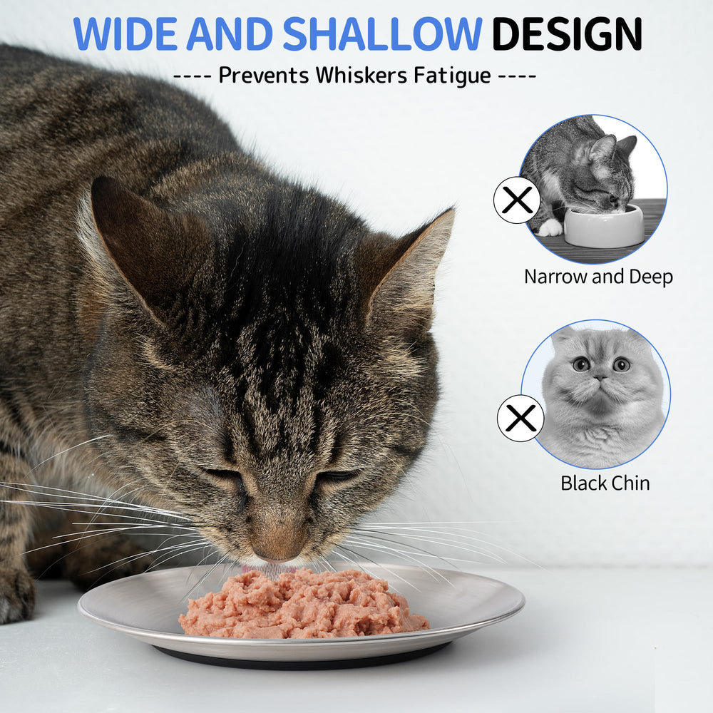 WROSWT chat mange confortablement, réduit fatigue des moustaches