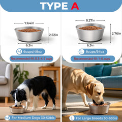 WROSWT gamelle utilisée par un grand chien réduisant les renversements