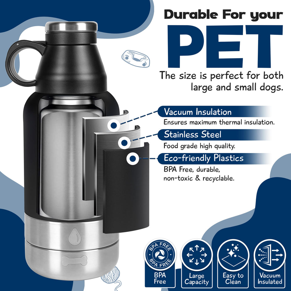 WRTZ bouteille utilisée en randonnée assurant hydratation du chien