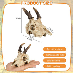 WTSOH crâne de cerf profil stable pour terrarium sûr