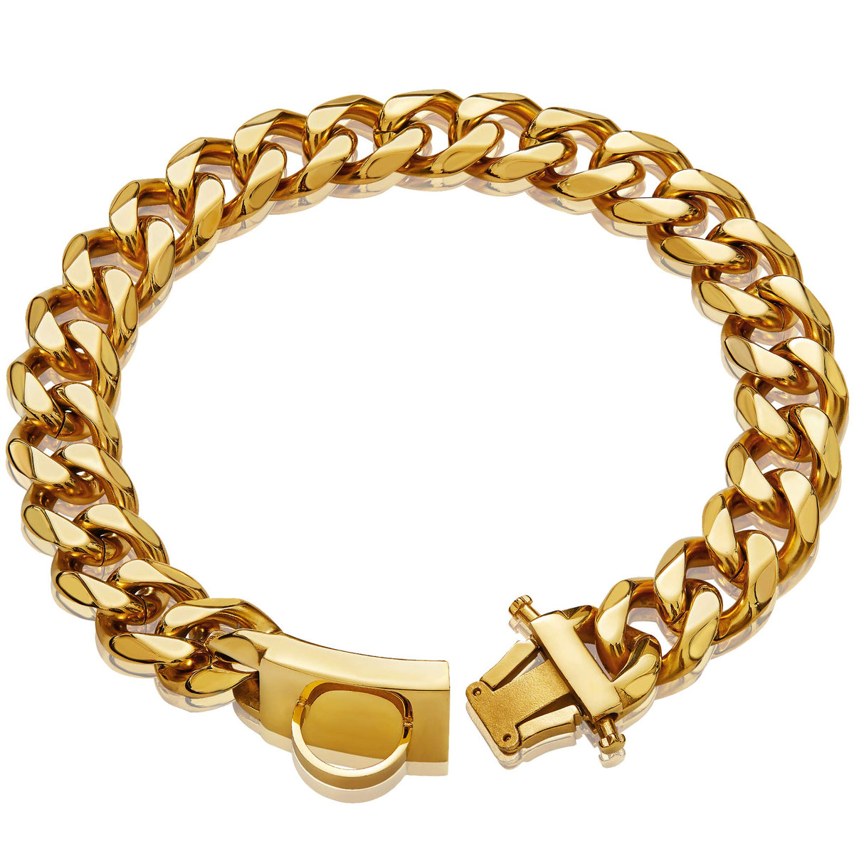 W/W Lifetime collier Gold vue frontale montrant style luxueux et solidité