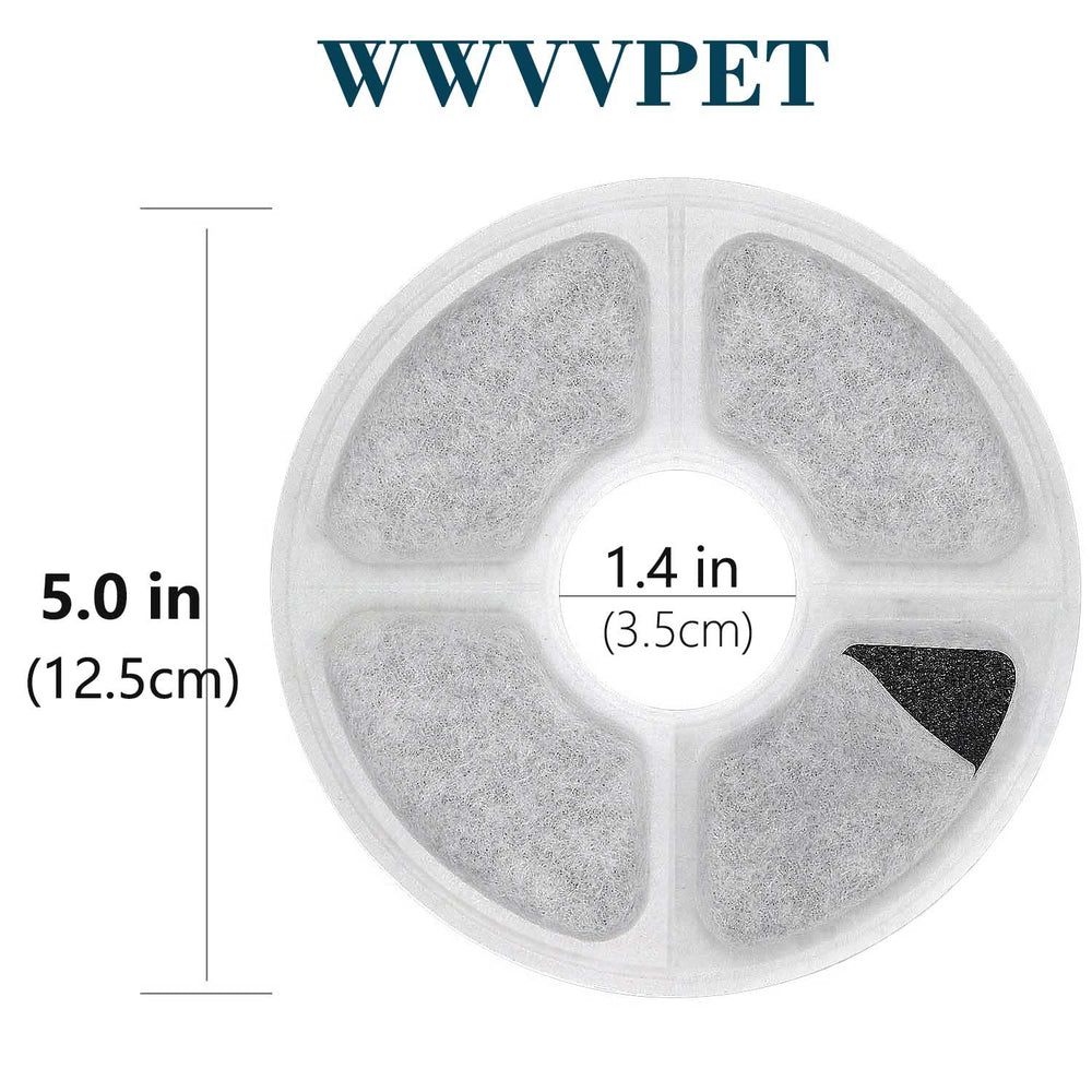 WWVVPET six filtres disposés pour démontrer stock prêt à l'emploi