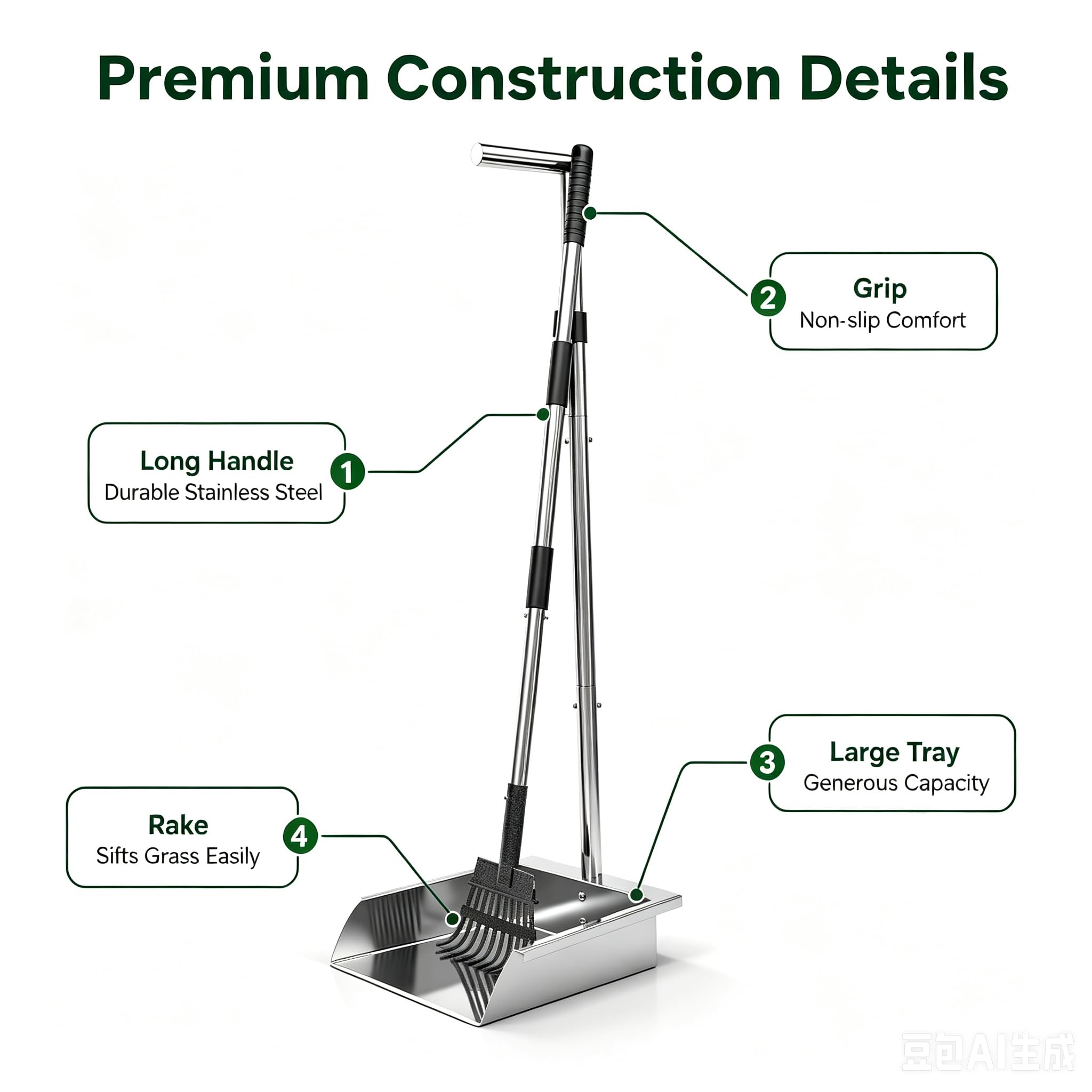 XDMURYM gros plan du plateau inox montrant surface lisse facile à nettoyer