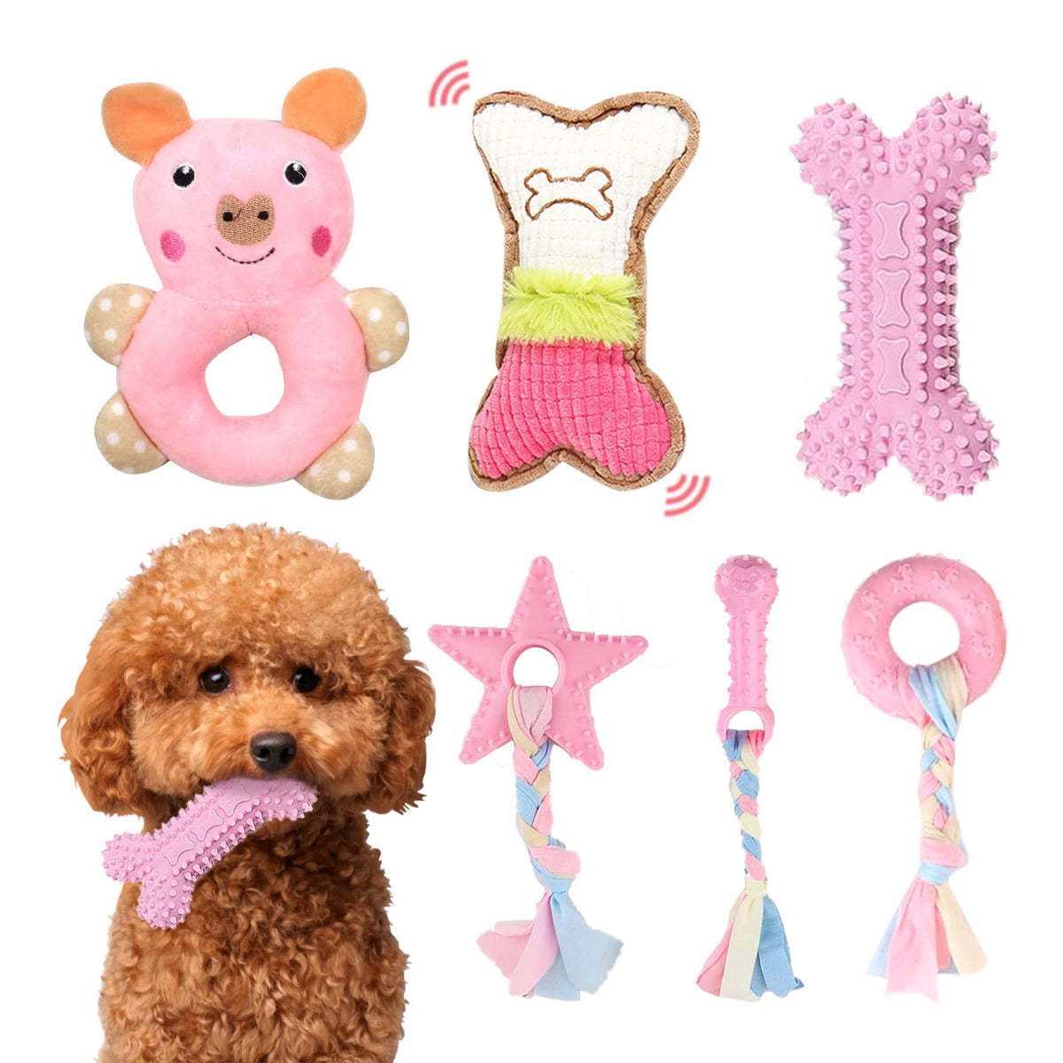 XGDMEIL packaging du pack de 6 jouets faciles à reconnaître et pratiques