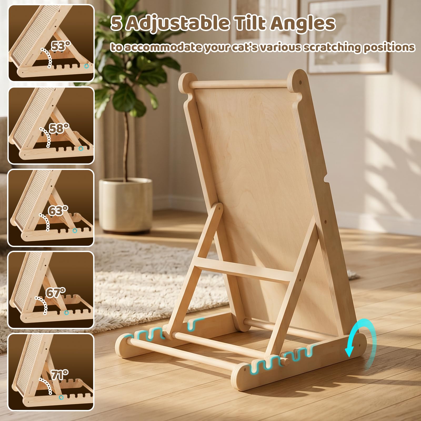 XiaZ structure triangulaire en bois, stabilité pendant le jeu