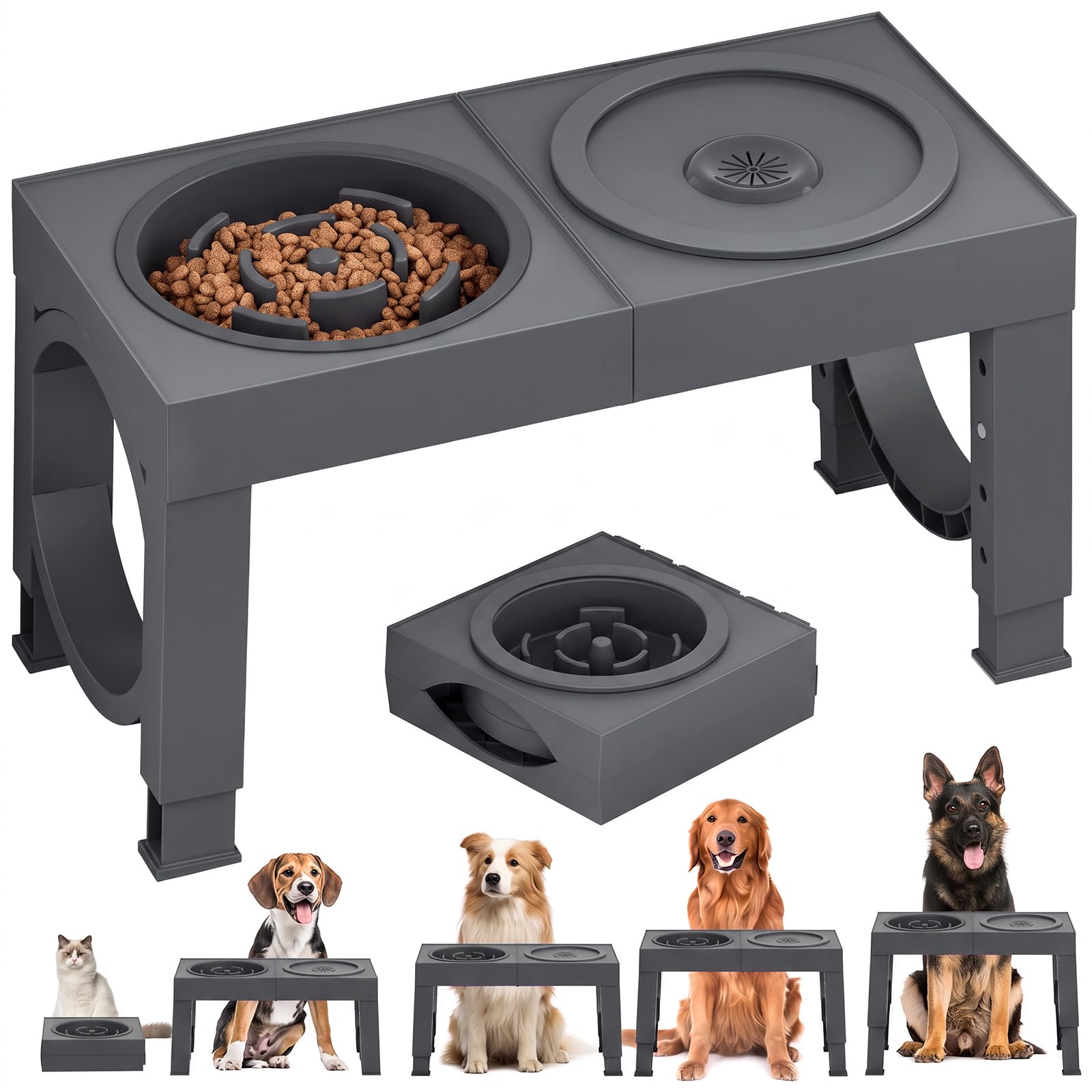 XiaZ support de gamelles face montrant stabilité et design durable