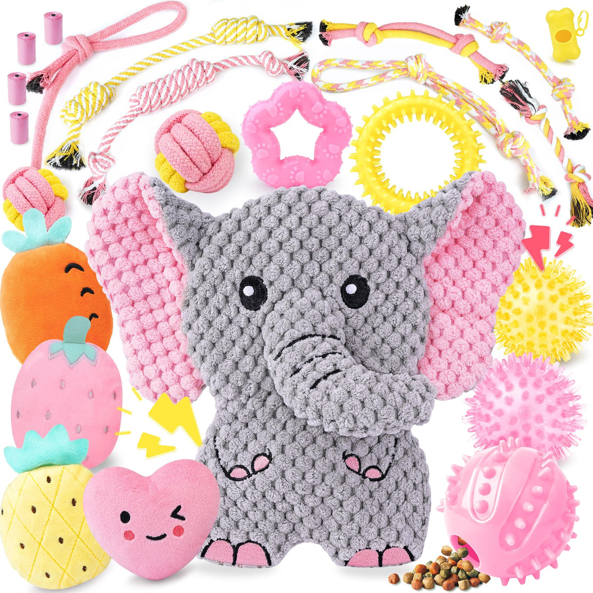 XIUGOAL pack 23 jouets chiot montrant variété et divertissement