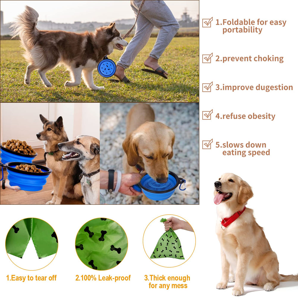 XLMYS gamelle pliable utilisée en extérieur pratique pour eau et nourriture en randonnée
