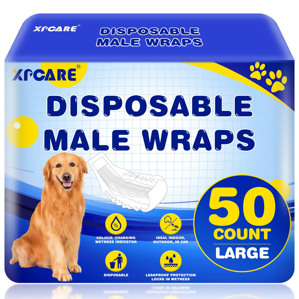 XPCARE emballage avant montrant boîte de 50 et taille L, pratique pour rangement