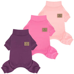 XPUDAC vue avant du lot trois pyjamas, couleurs variées et présentation