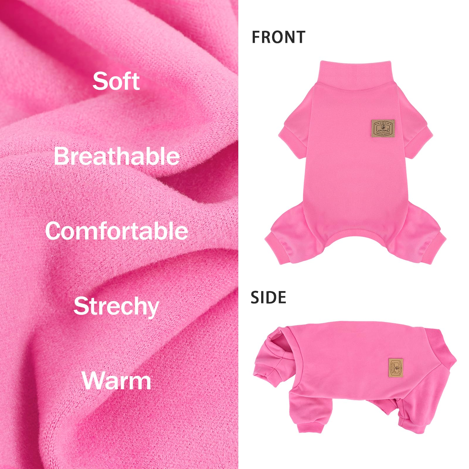 XPUDAC les trois pyjamas colorés présentés ensemble pour rotation et variété
