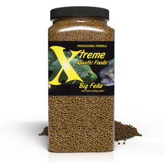 Xtreme Aquatic Foods emballage avant 64oz montrant format pratique