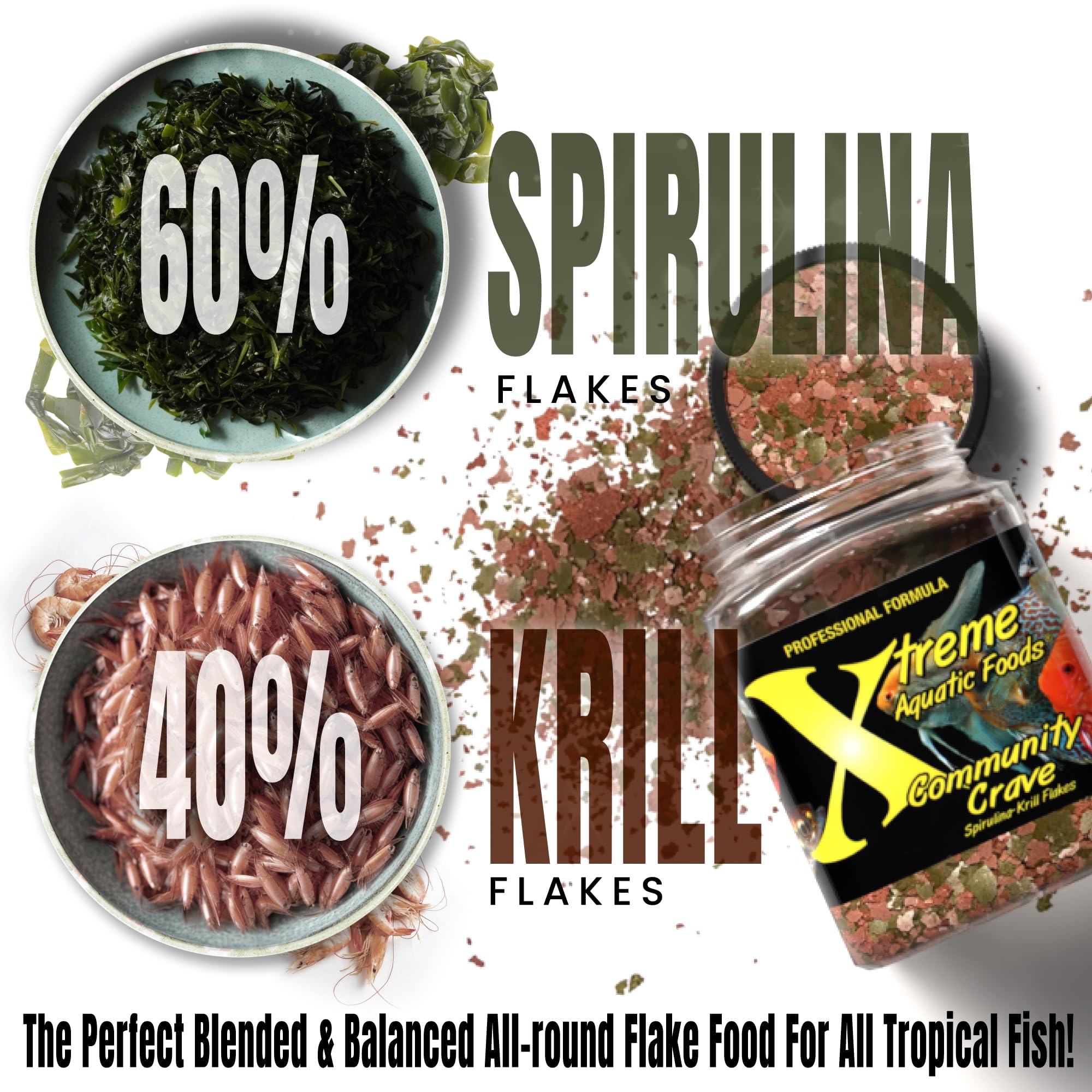 Xtreme Aquatic Foods flocons nourrissant poissons et préservant eau claire