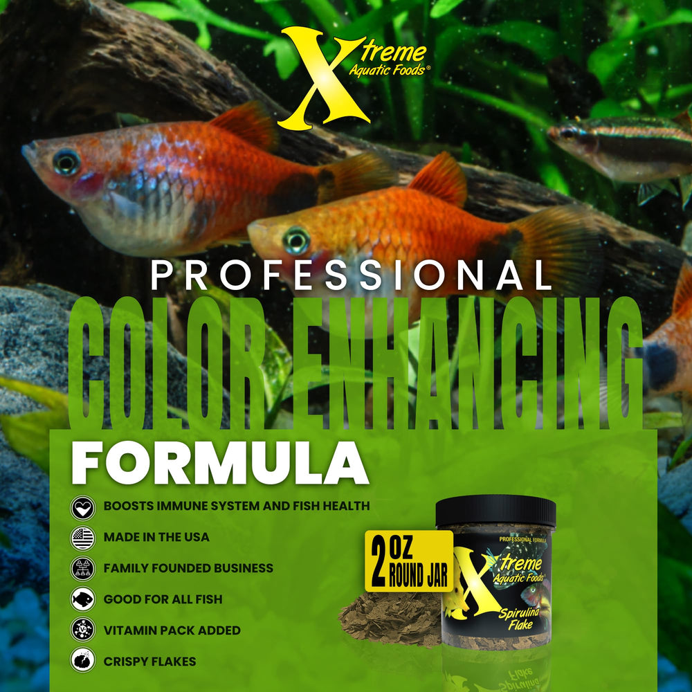 Xtreme Aquatic Foods cuillère doseuse illustrant portion contrôle et praticité