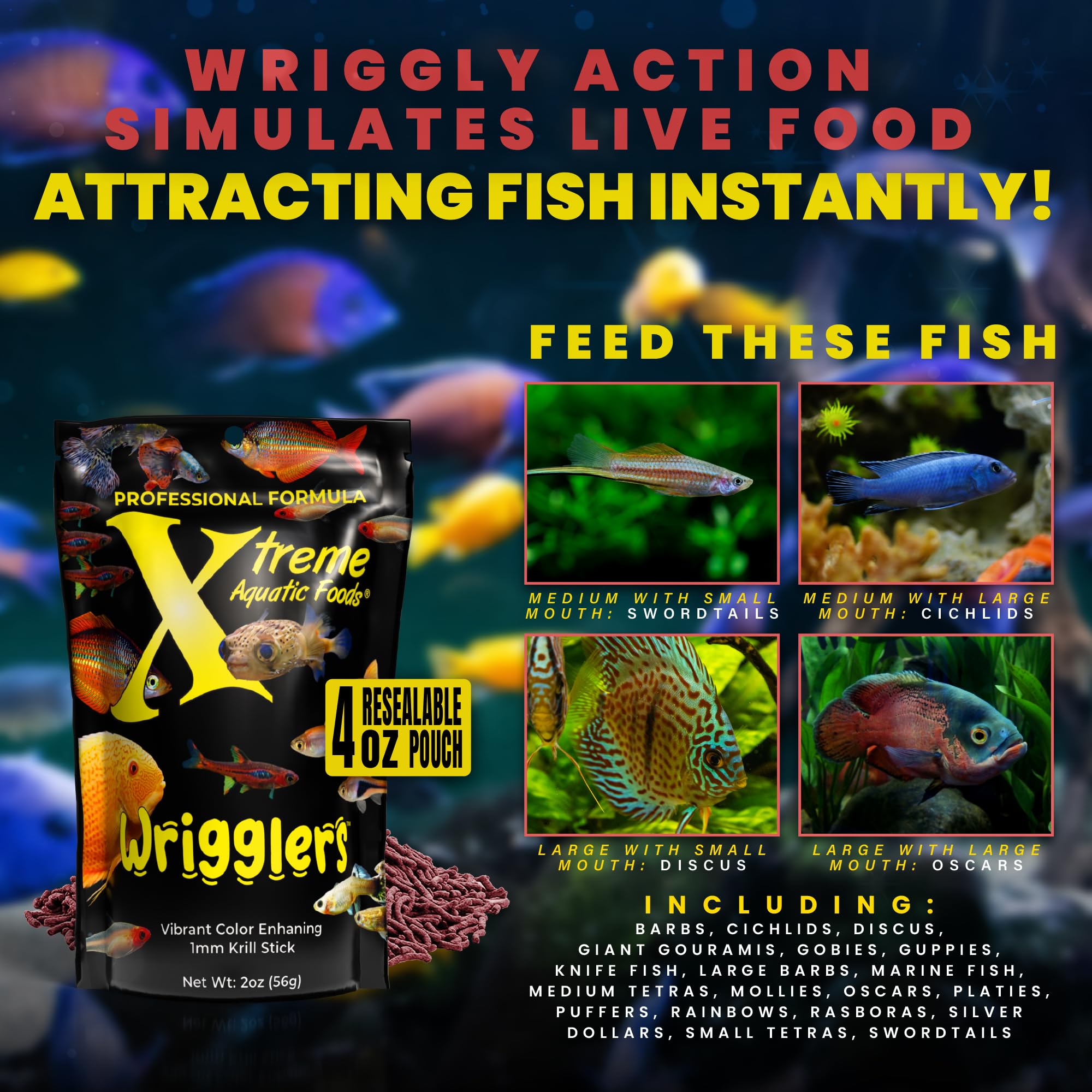 Xtreme Aquatic Foods bâtonnet en eau illustrant mouvement de torsion