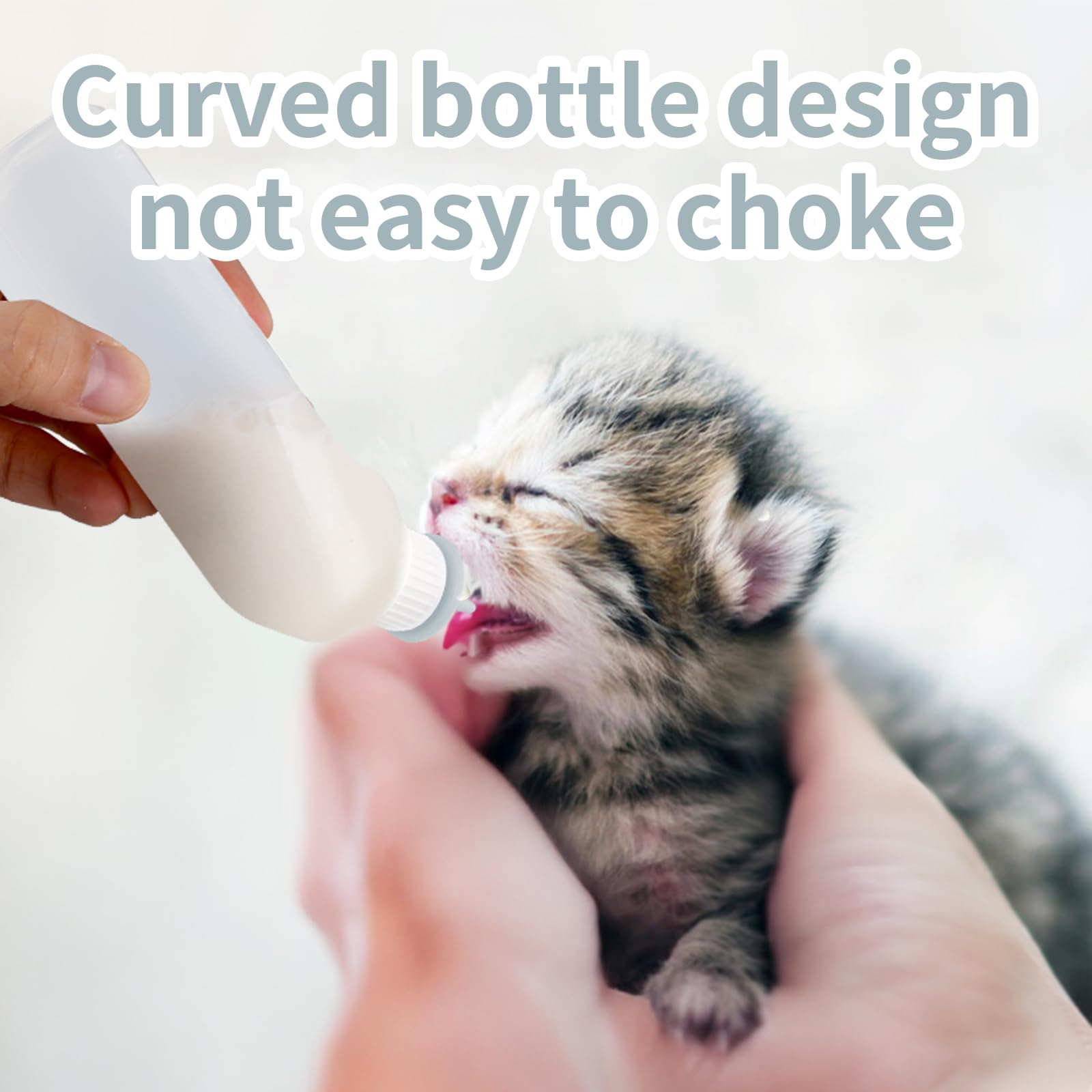 Xuandea biberon en usage avec chaton facilitant tétée contrôlée