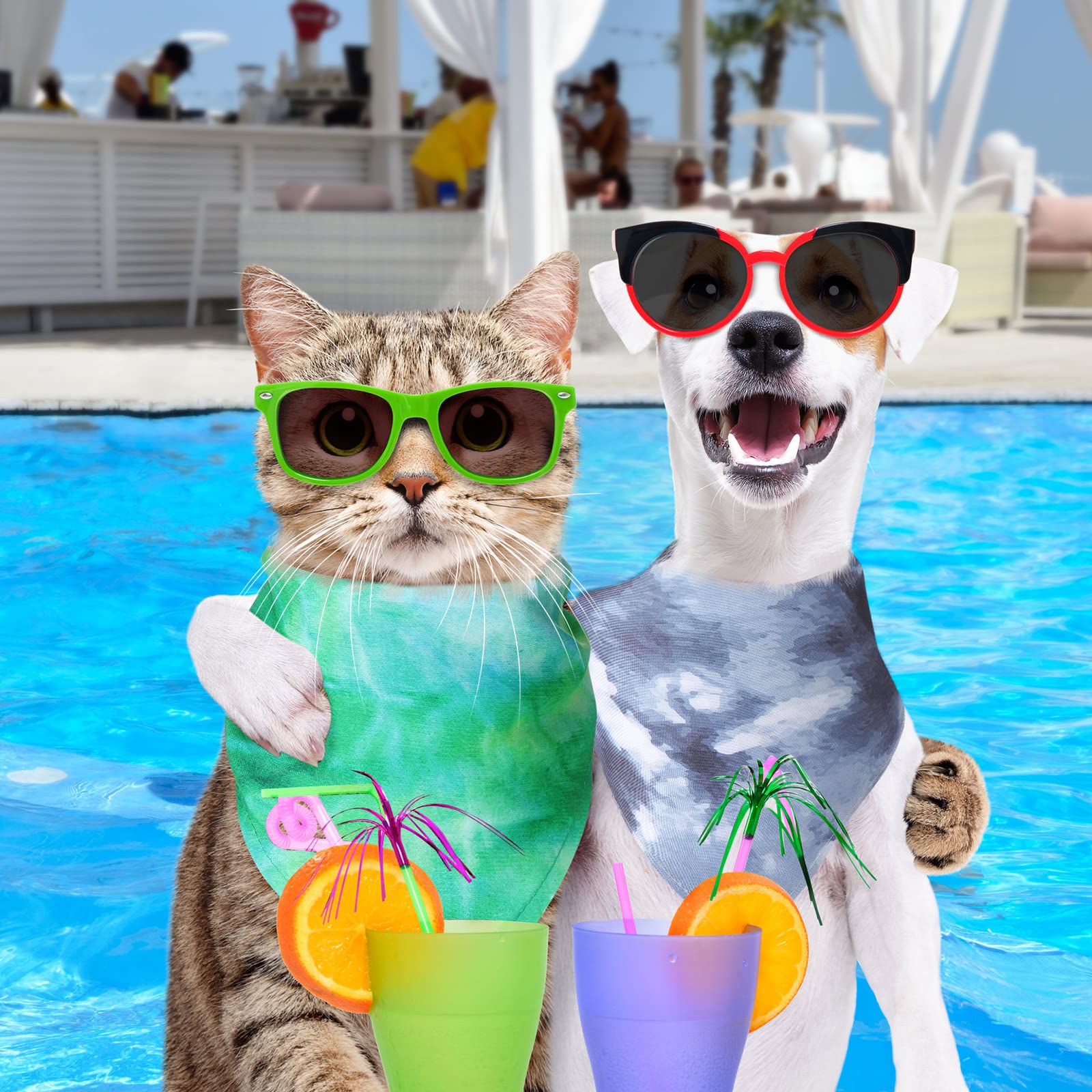 Xuniea éventail de bandanas arc‑en‑ciel montrant variété