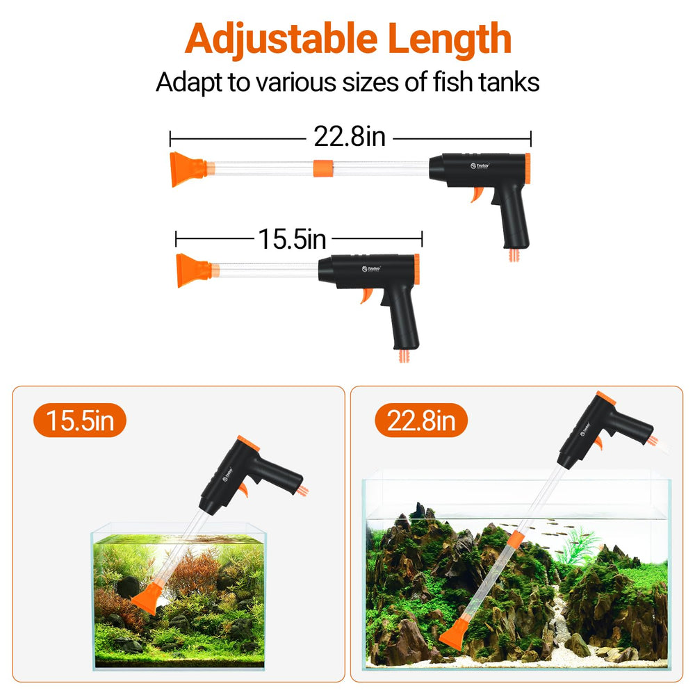 Yaubay tubes d'extension rigides pour atteindre aquariums profonds
