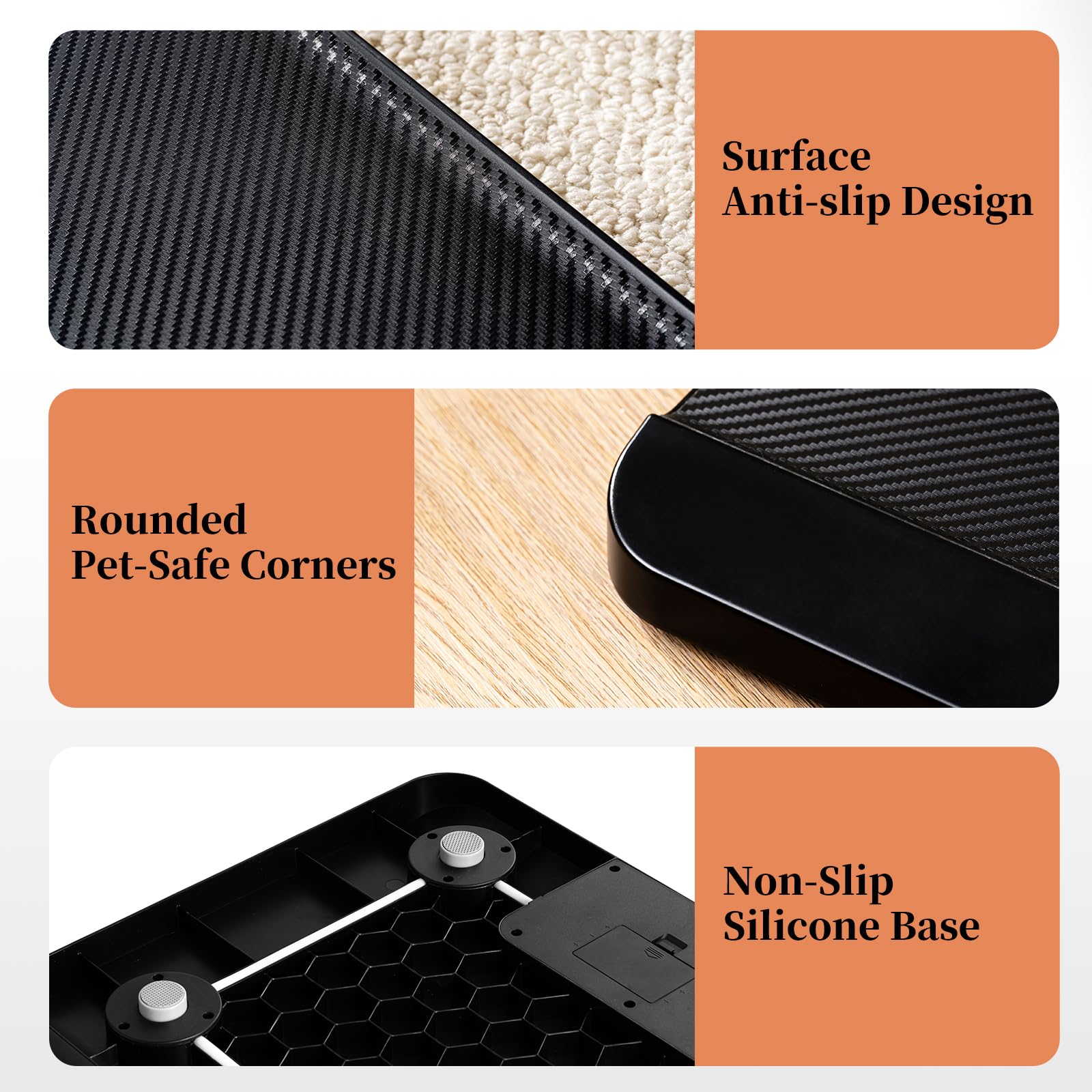 YAUYIK tapis antidérapant texture carbone offrant confort et adhérence