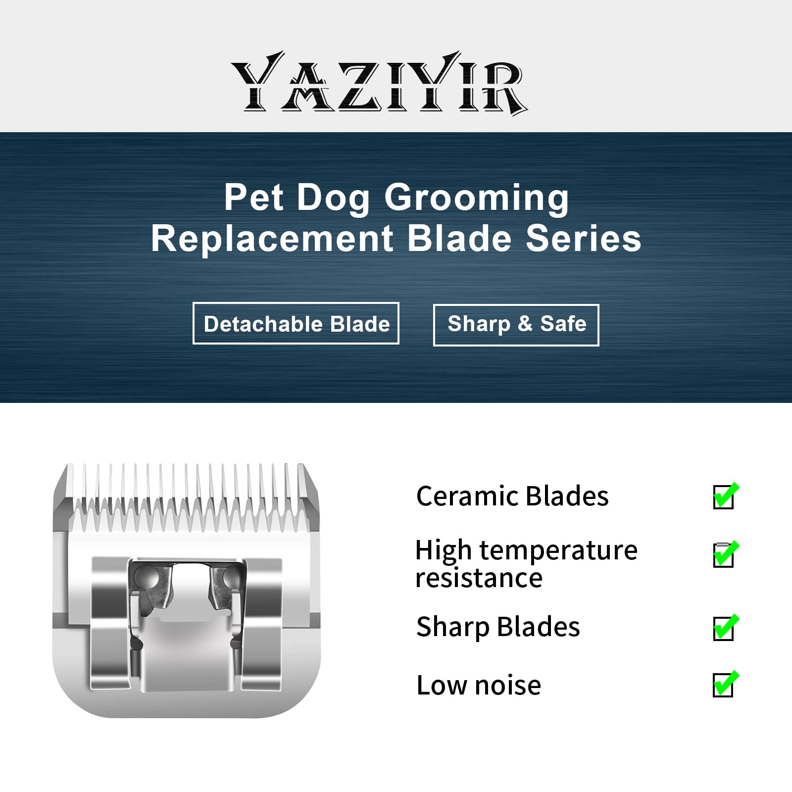 YAZIYIR lame montée sur tondeuse A5 utilisée sur chien pour toilettage efficace