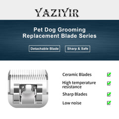 YAZIYIR lame montée sur tondeuse A5 utilisée sur chien pour toilettage efficace