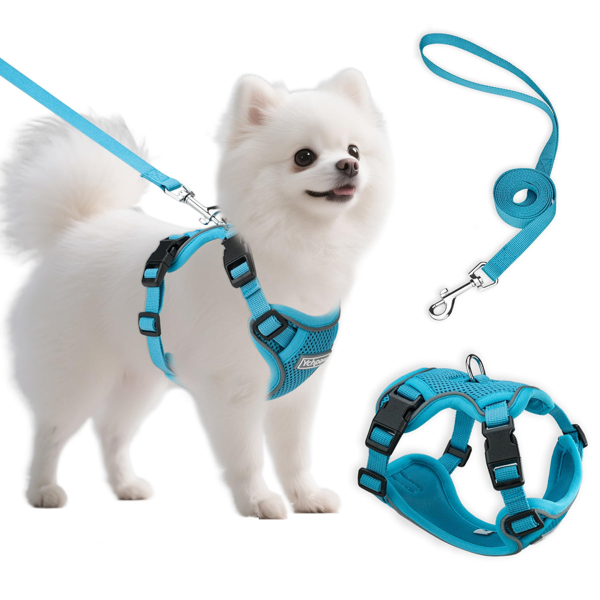 Ychpaw harnais vue avant montrant design et confort visible