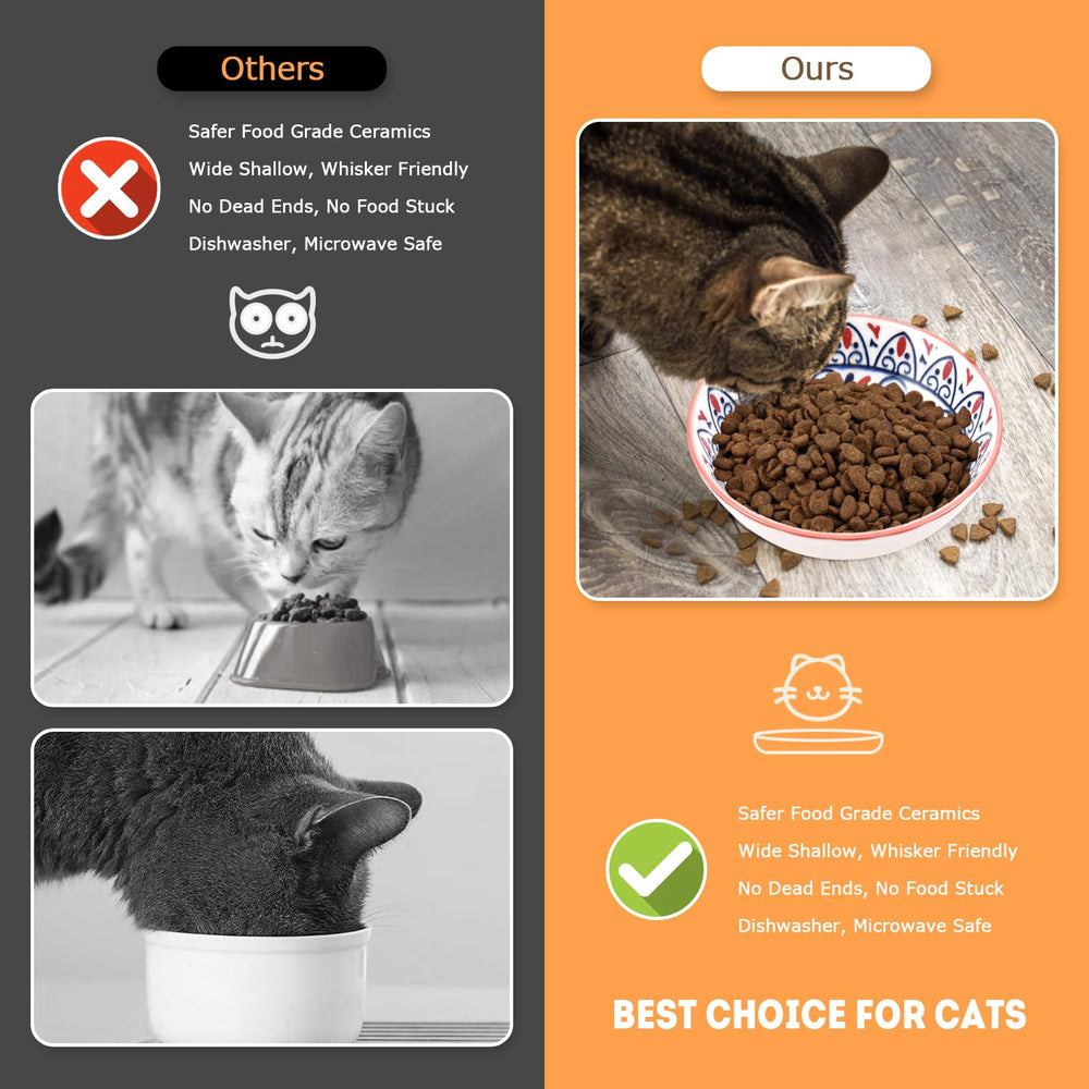 YEAHGO bol chat rempli différents aliments montrant polyvalence d'utilisation