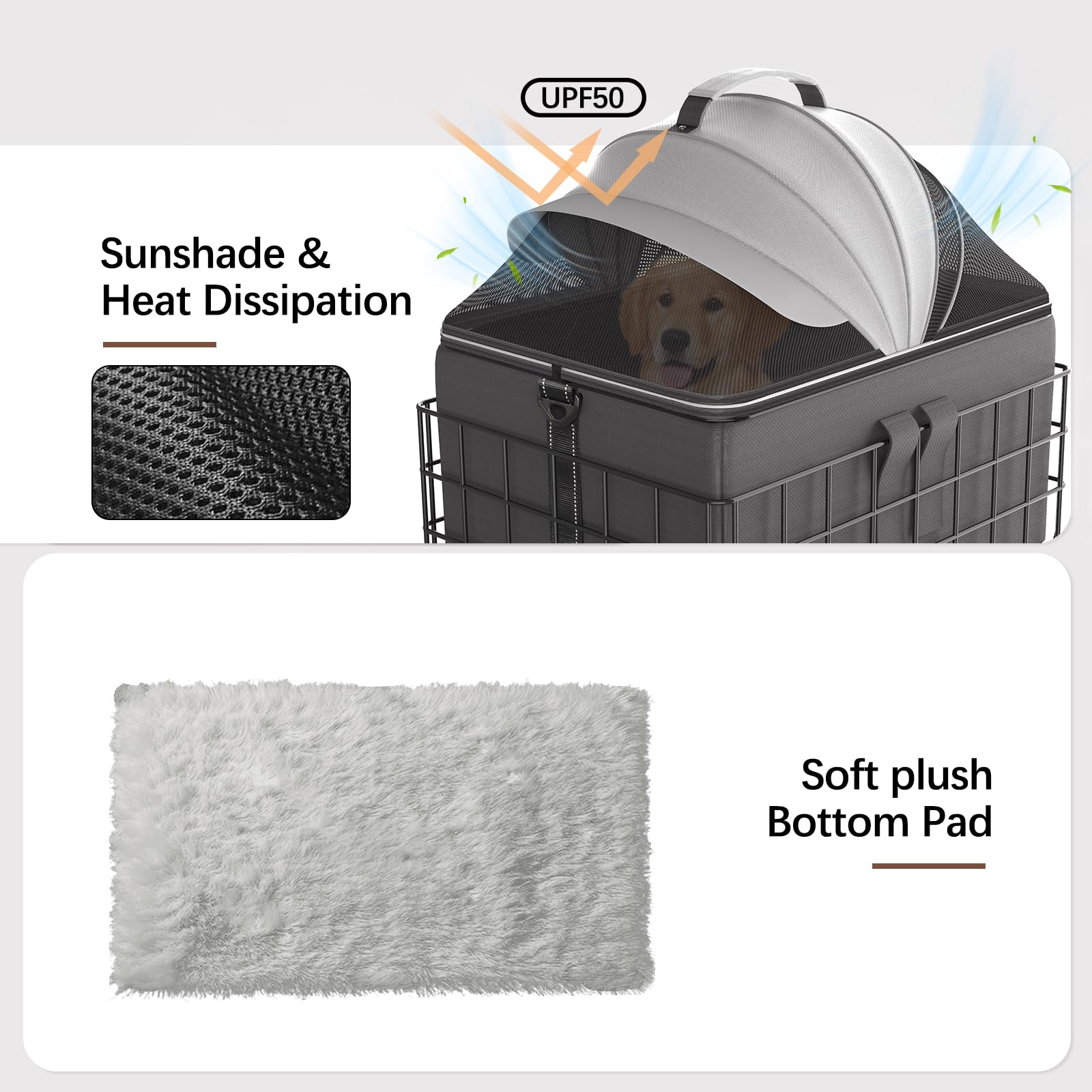 YEEGO DIRECT intérieur avec coussin polaire confortable et lavable