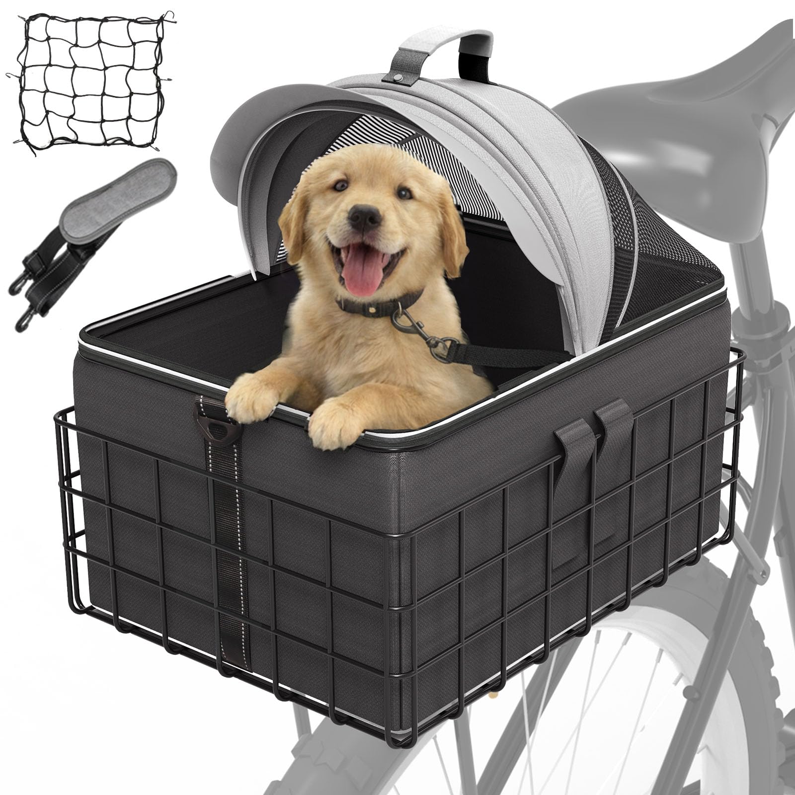 YEEGO DIRECT vue frontale du panier arrière garantissant stabilité