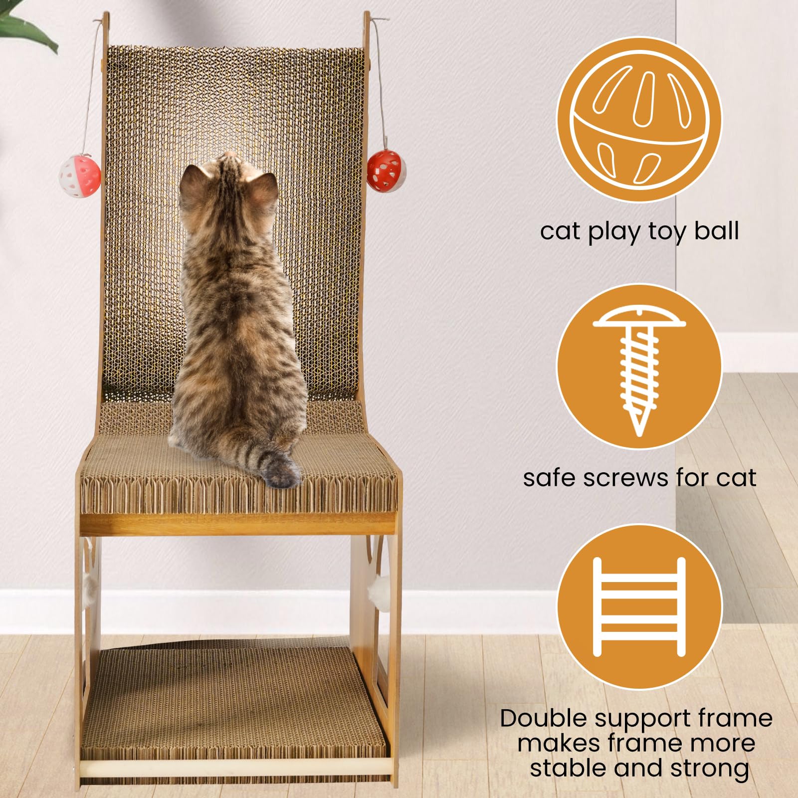 YEMOO griffoir profil avec structure haute et surface de grattage