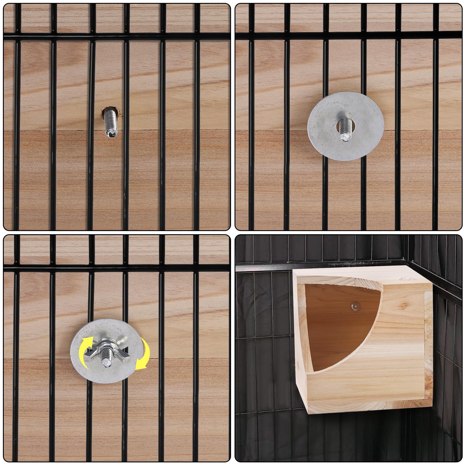 Yesland maison bois installée dans une cage pour confort