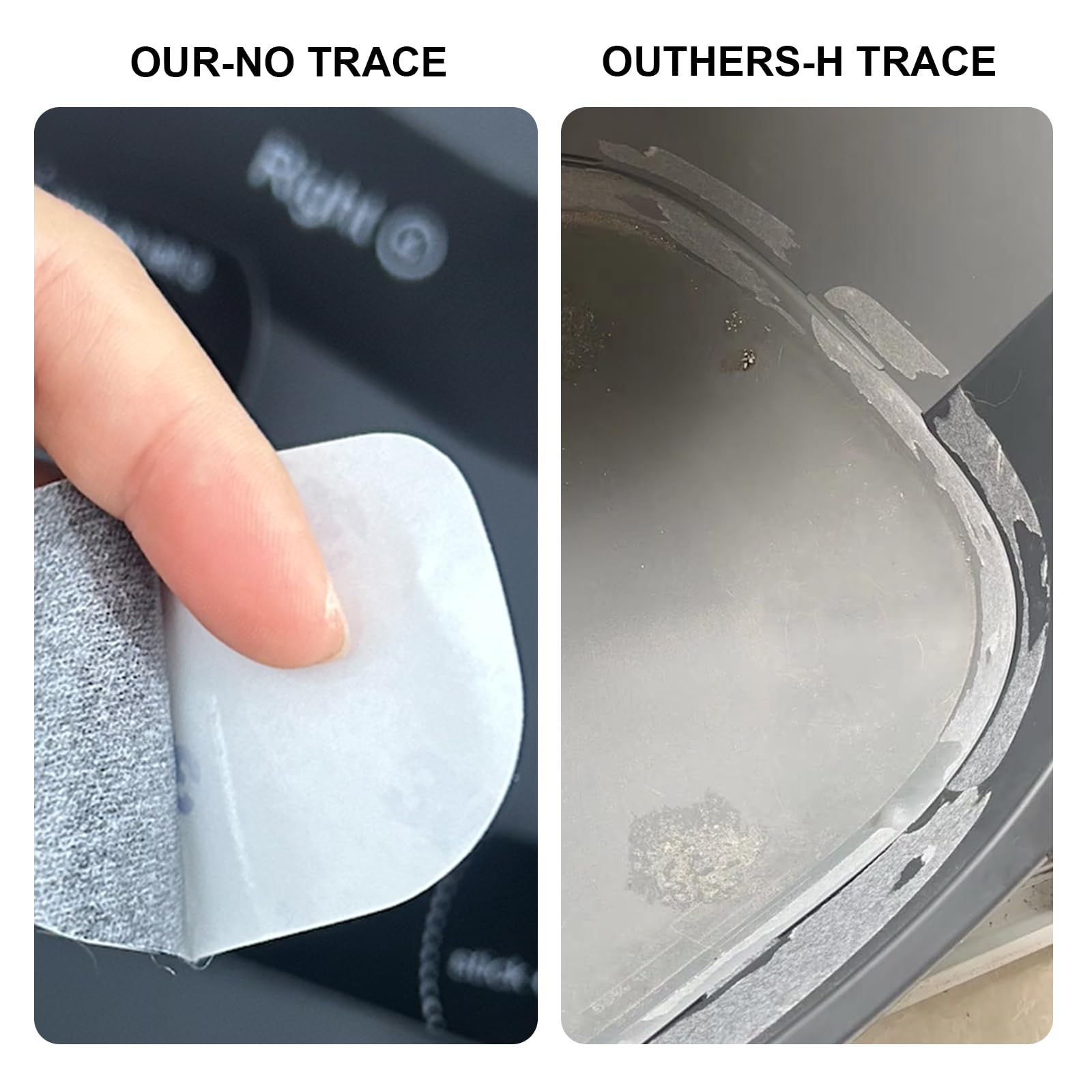 YESORMLING sticker lavable démontrant nettoyage facile et durabilité