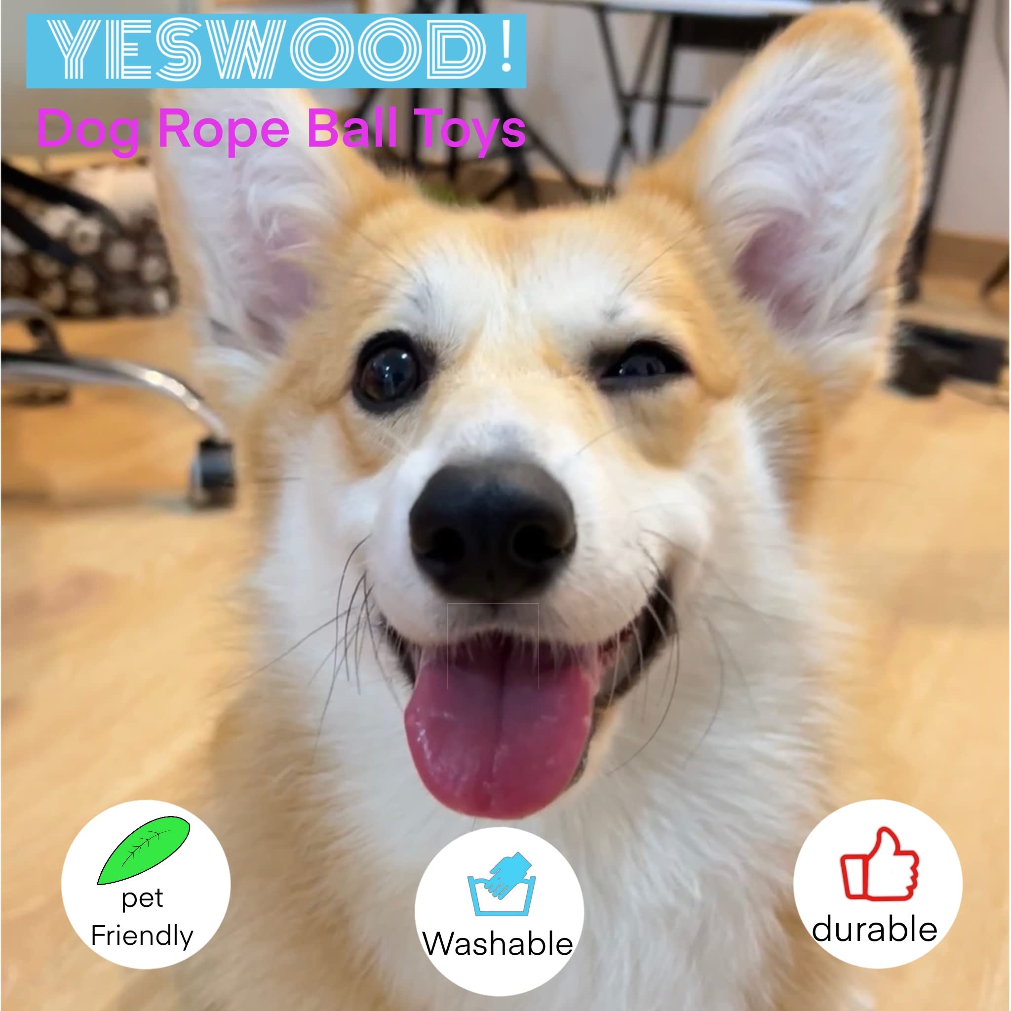 YESWOOD! étiquette et logo en gros plan, garant de qualité et sécurité