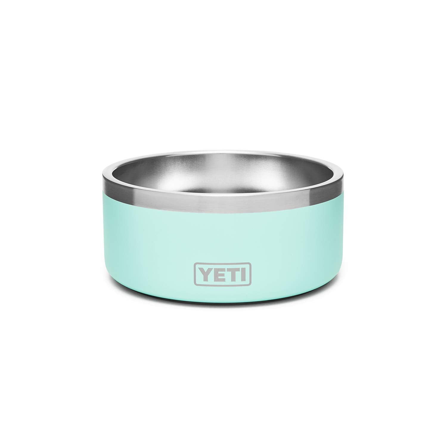 YETI Boomer face avant montrant la forme stable et la finition Seafoam pour durabilité
