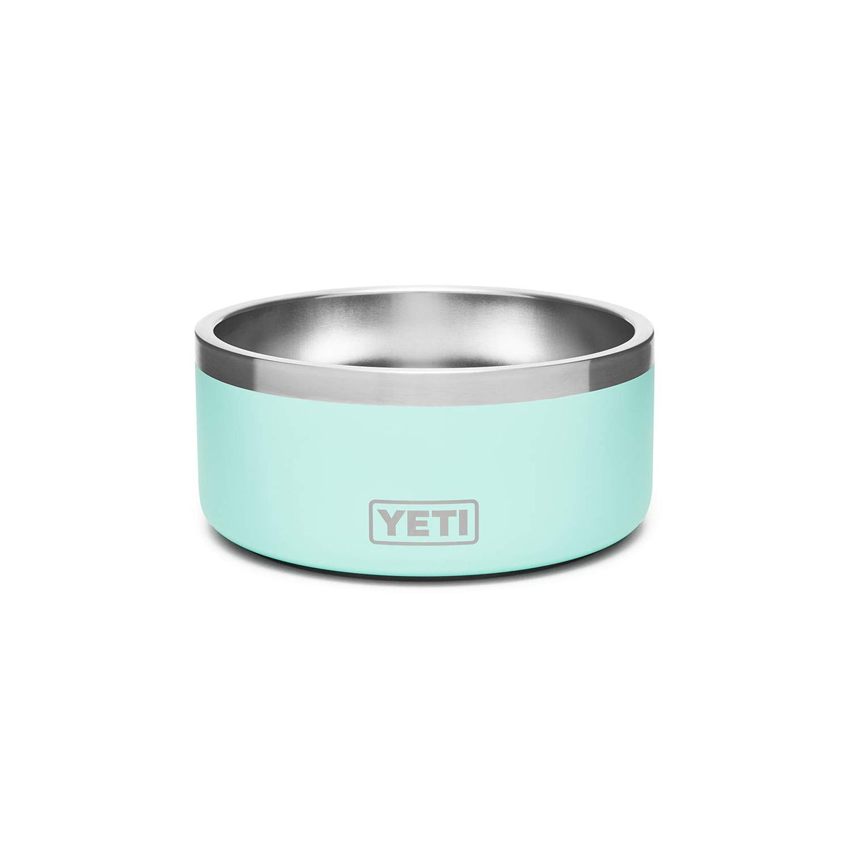 YETI Boomer face avant montrant la forme stable et la finition Seafoam pour durabilité