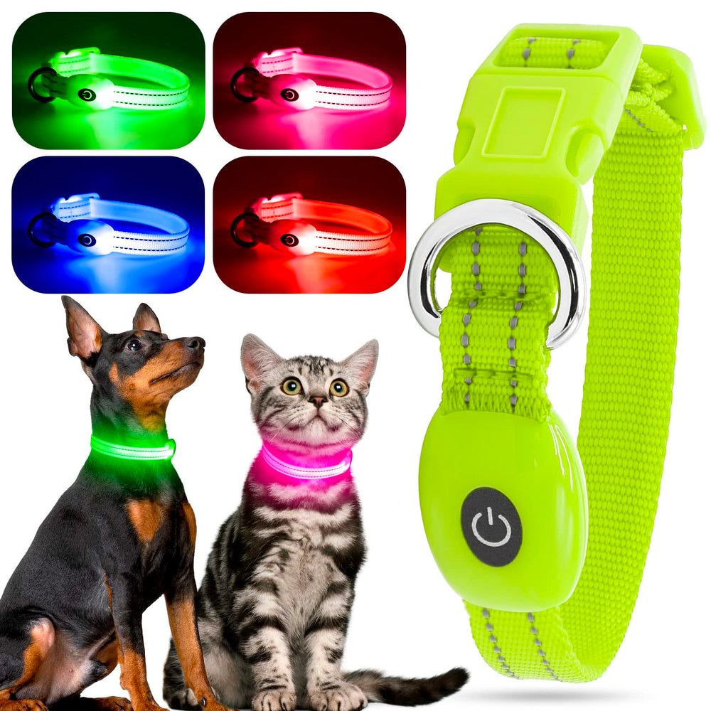 YFbrite collier LED avant emballage montrant visibilité et sécurité
