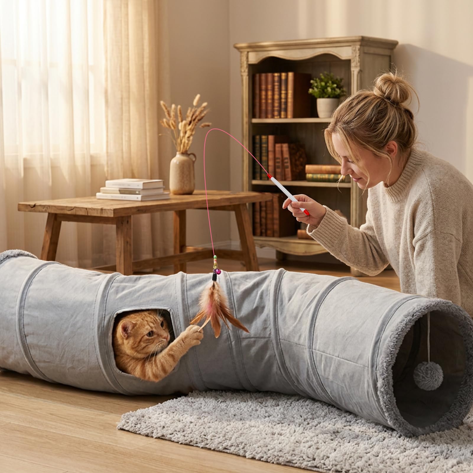 YGJT tunnel plié compact pour rangement facile et gain d'espace