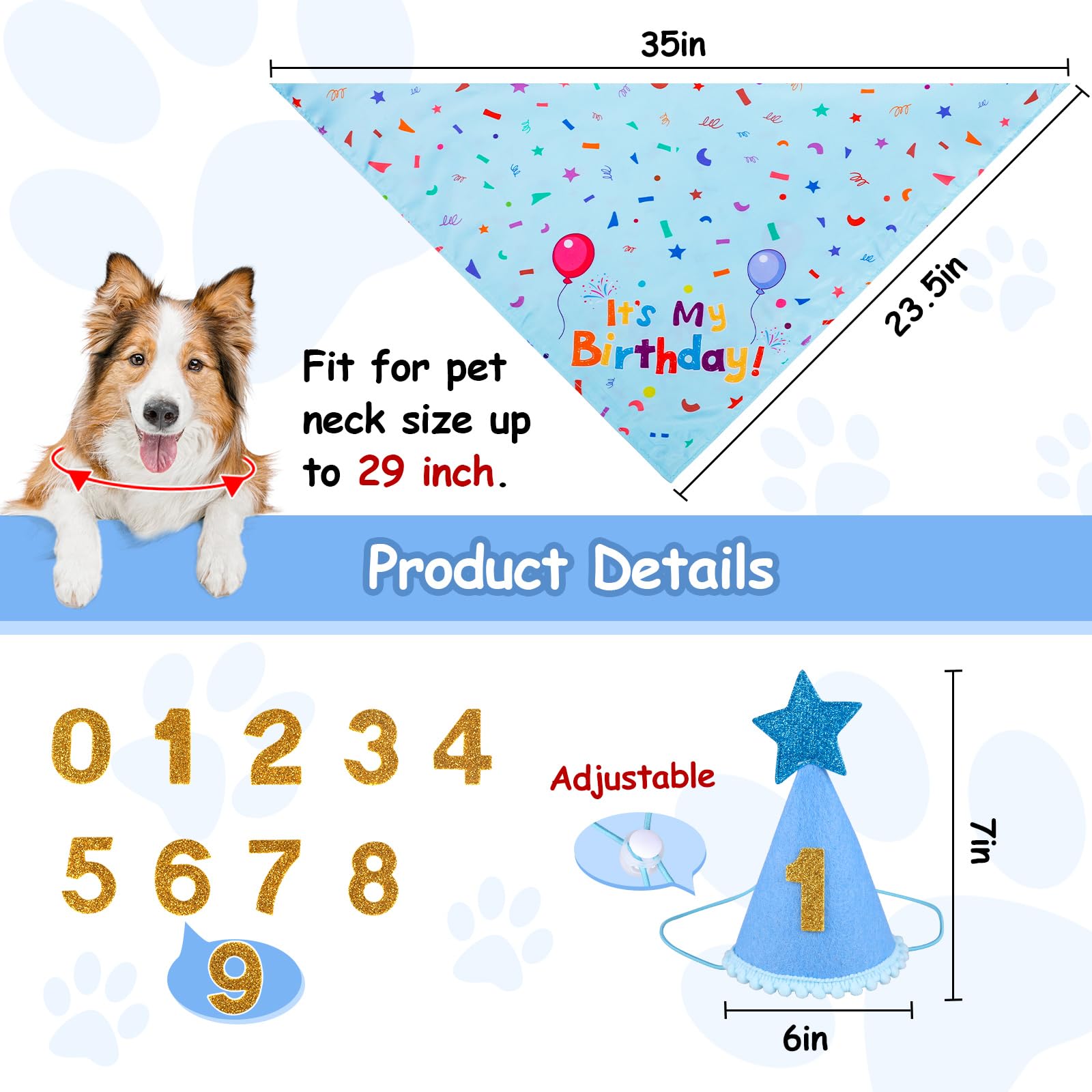 Yicostar bandana double face illustrant motifs et polyvalence pour photos