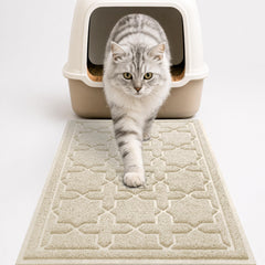 Yimobra tapis litière vue avant montrant design et forme, réduit les traces