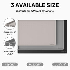 YINEYA gros plan bord relevé 0,6" contient liquides et miettes