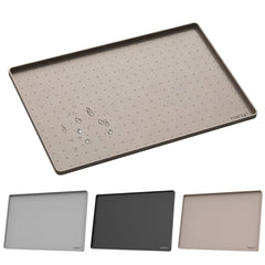 YINEYA tapis face avant taupe protégeant sol et mobilier