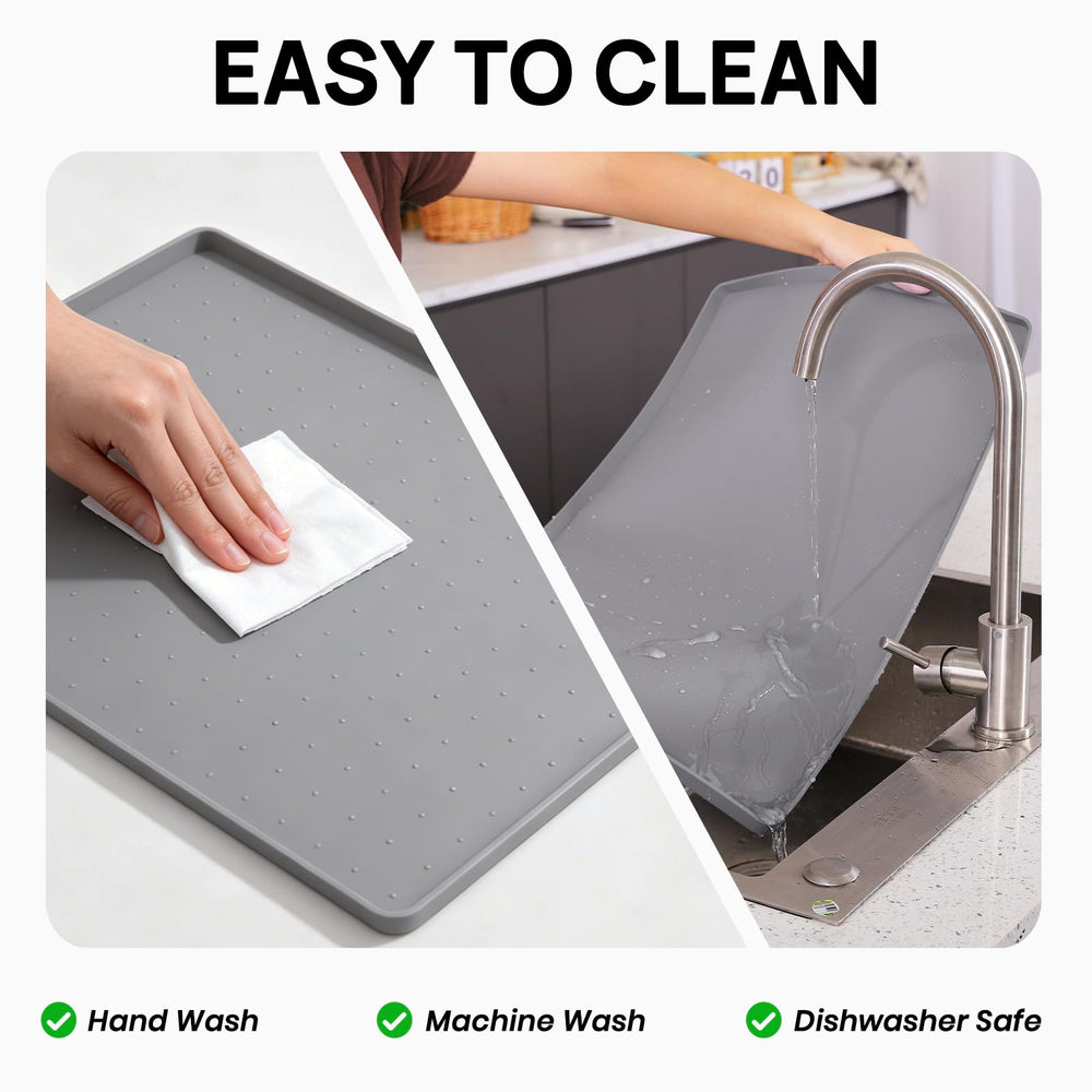 YINEYA tapis rincé sous l'eau pour nettoyage rapide et hygiénique