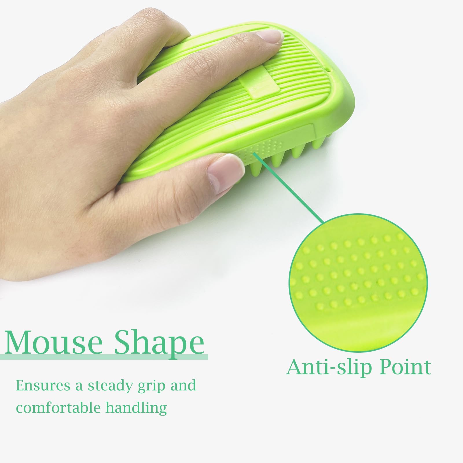 Yintoper brosse tenue en main mouillée, prise antidérapante confortable