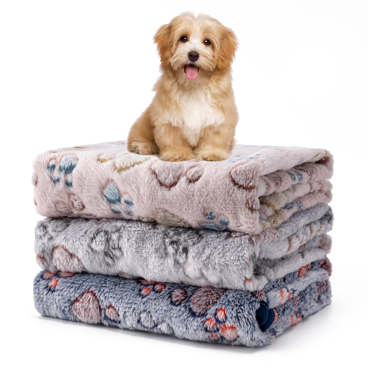 Yintrest packaging avant montrant le lot de 3 plaids, protection pratique