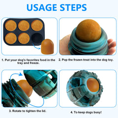 Yipetor plateau 6 cavités détail montrant compartiments pour friandises congélées
