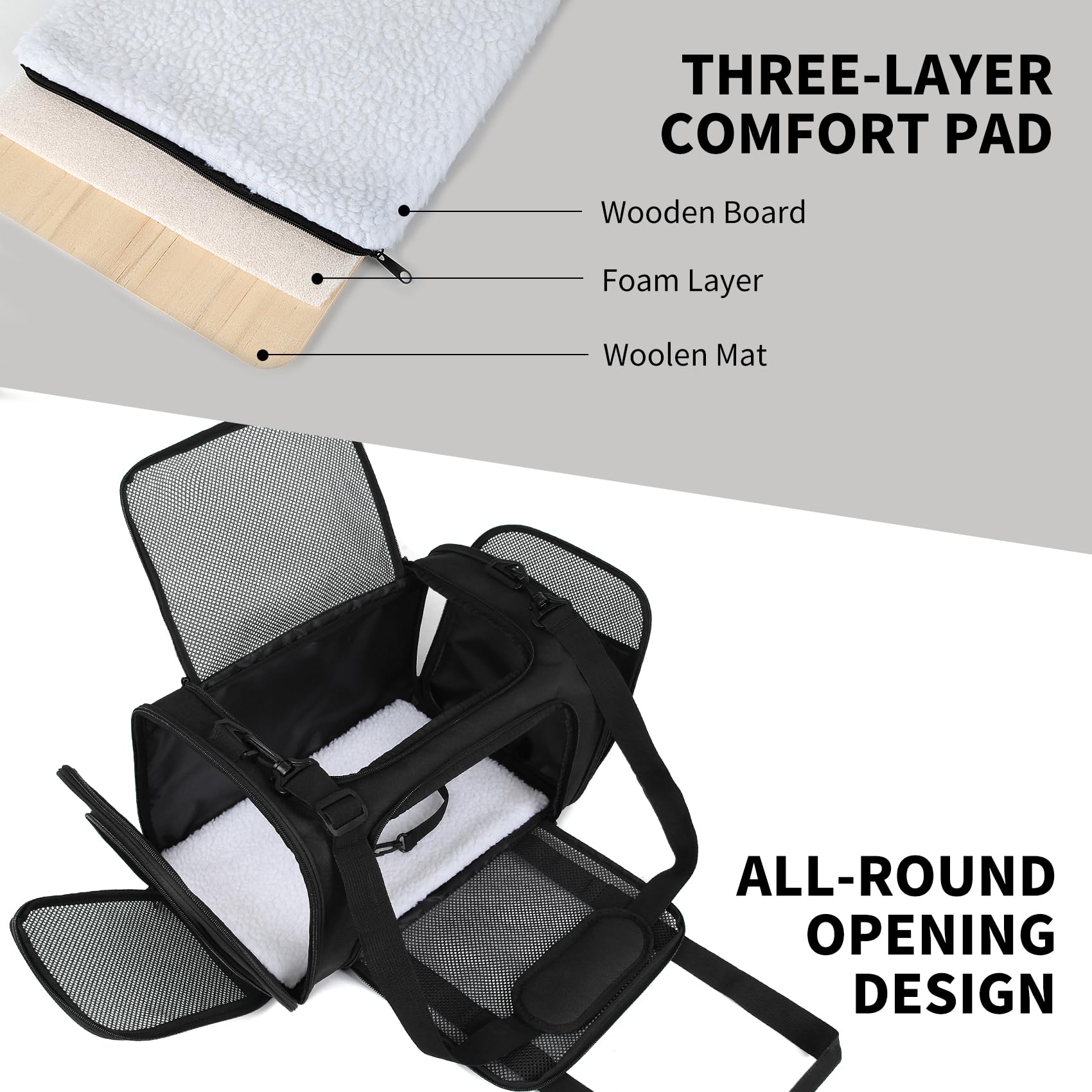 Yipincover gros plan mesh montrant ventilation et visibilité