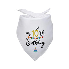 Yishuliwu bandana devant du produit montrant le motif visible et festif